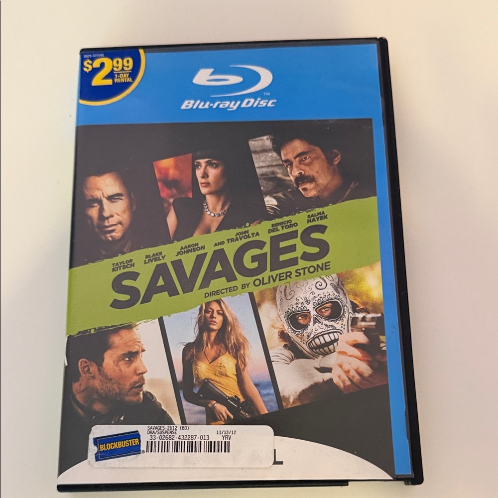Savages Blu-ray Disc
